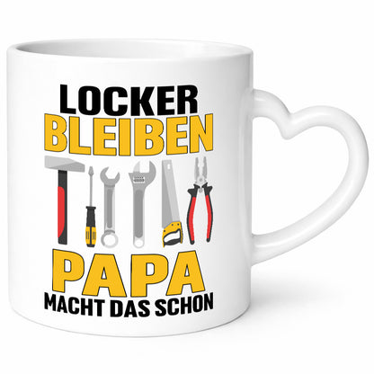 Locker bleiben papa macht das schon | vatertag v2 Geschenkidee Familie Humor