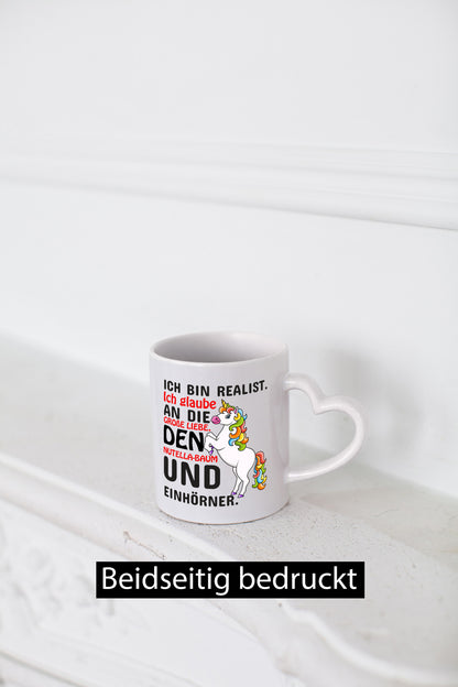 Ich bin Realist | Spruchtasse Einhorn Mädchen lustiger Spruch Geschenk Humor