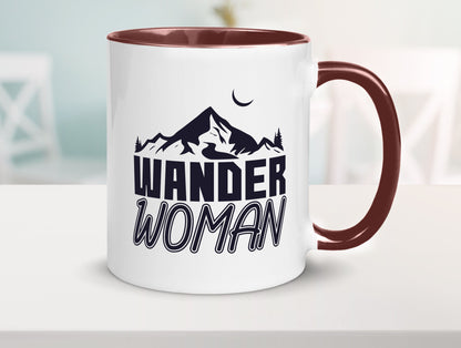 Wander Woman | Frauen Tasse Wanderer Bergsteigen lustig Familie Geschenkidee