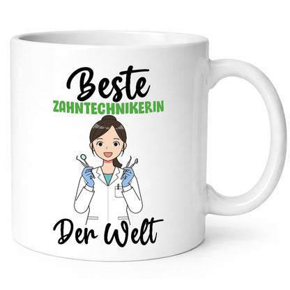 Beste Zahntechnikerin | Zahnmedizin v2 Geschenkidee Humor Tasse