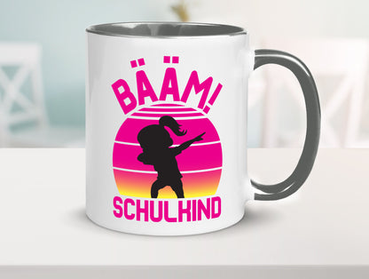 Bääm Schulkind | Einschuldung Schulanfang Geschenkidee Humor Tasse