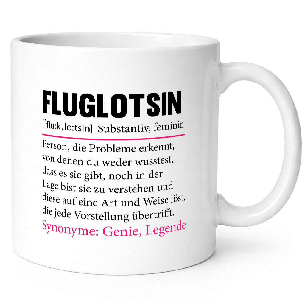 Fluglotsin | Flughafen Flugverkehr Spruch Humor Geschenkidee Tasse