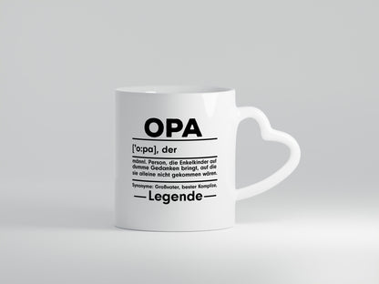 Opa Definition | Spruch Tasse Humor Großvater Familie Geschenkidee