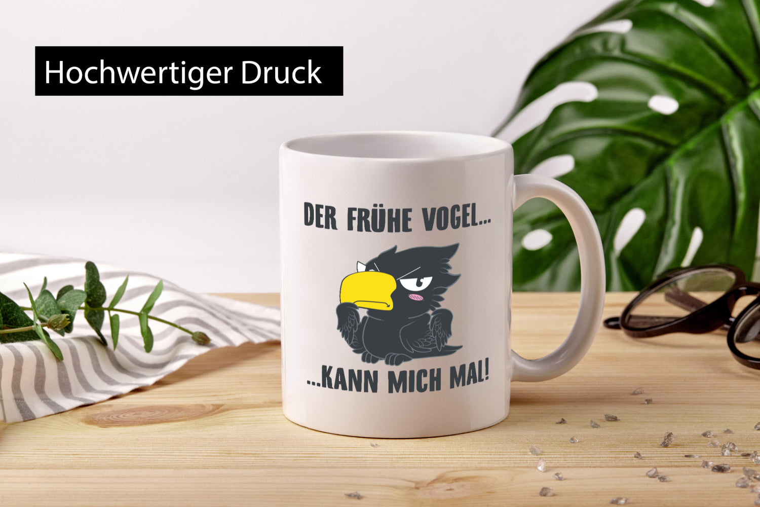 Der Frühe Vogel v2 Humor Geschenkidee Tasse