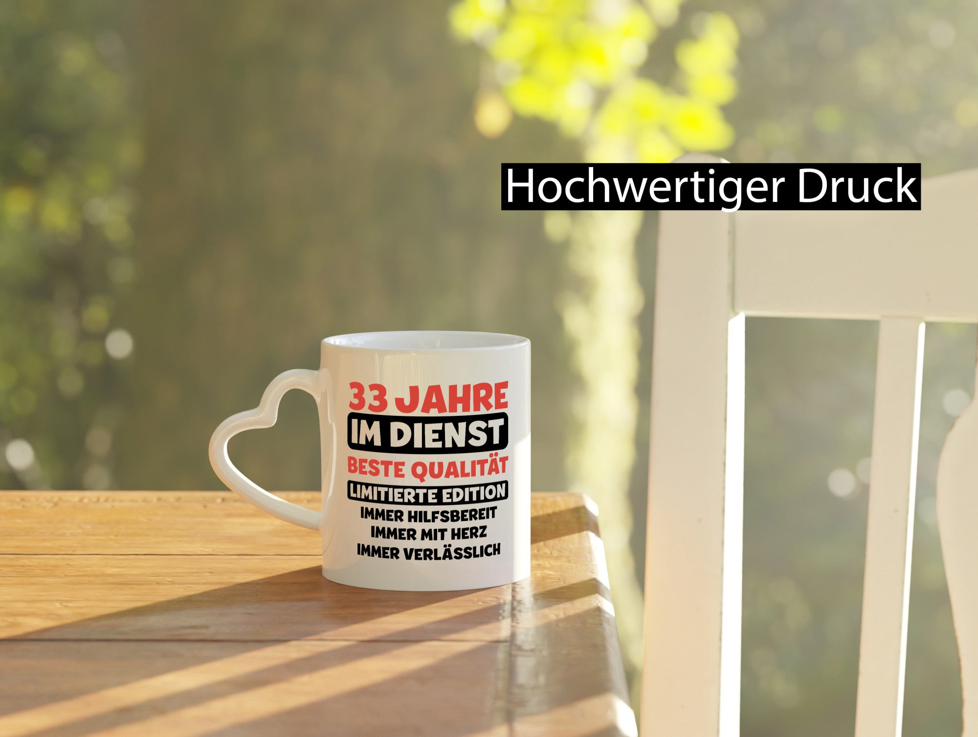 33 Jahre im Dienst | Jubiläum Arbeit v3 Geschenkidee Kollegen Büro Humor Tasse