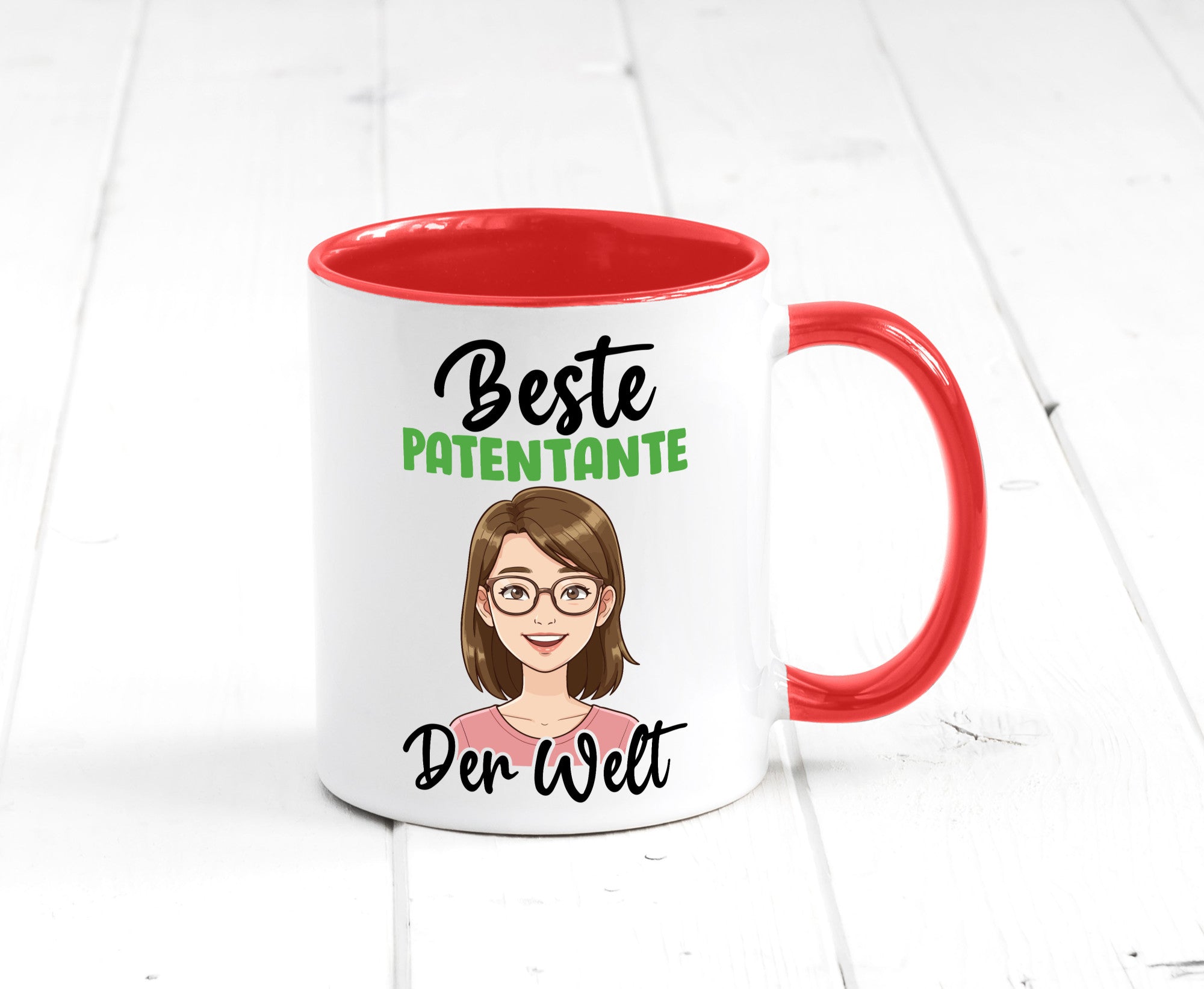 Beste Patentante | Tante lustiger Spruch Geschenk Humor Geschenkidee Tasse