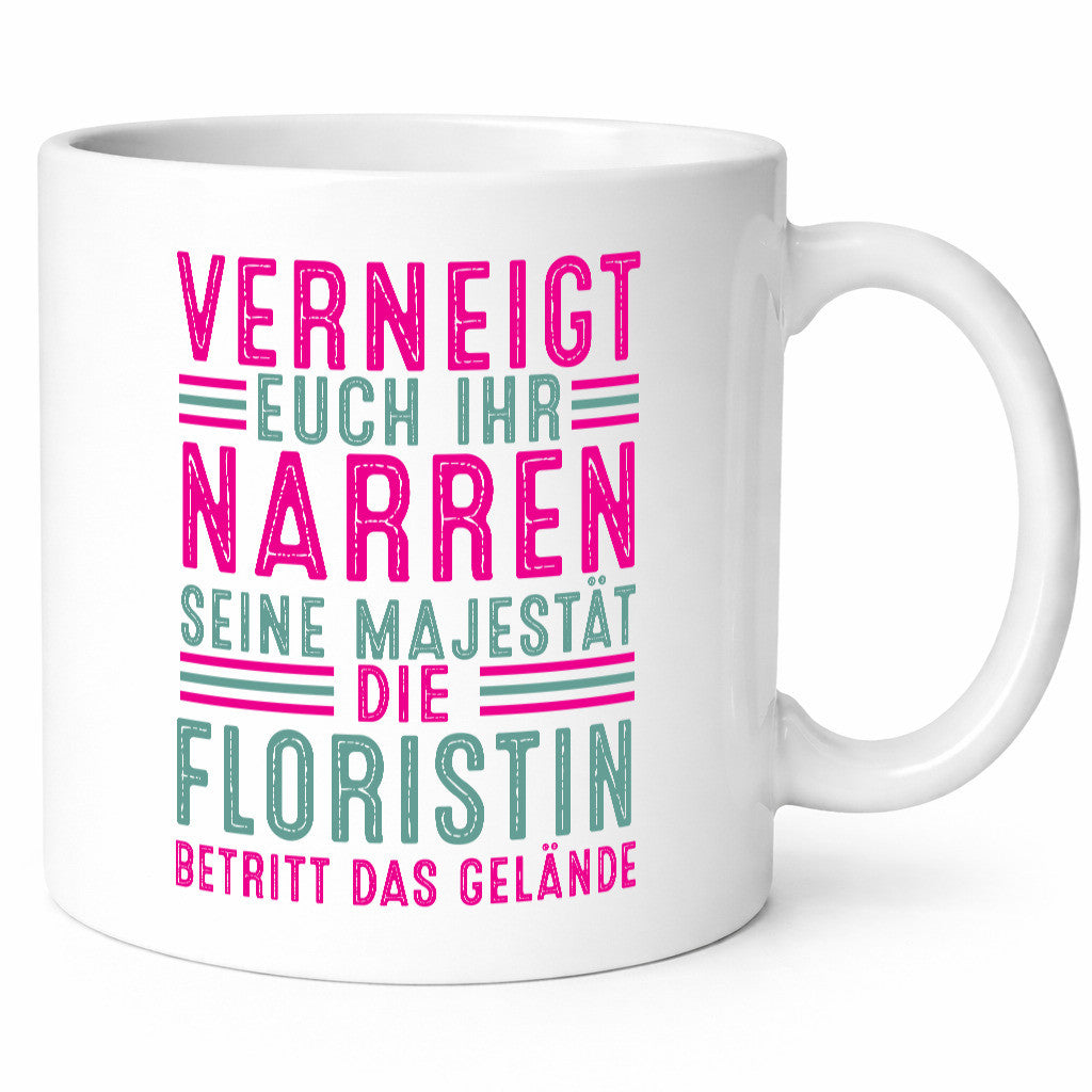 Verneigt euch: Floristin | Blumen Verkäuferin v2 lustiger Spruch Geschenk Humor