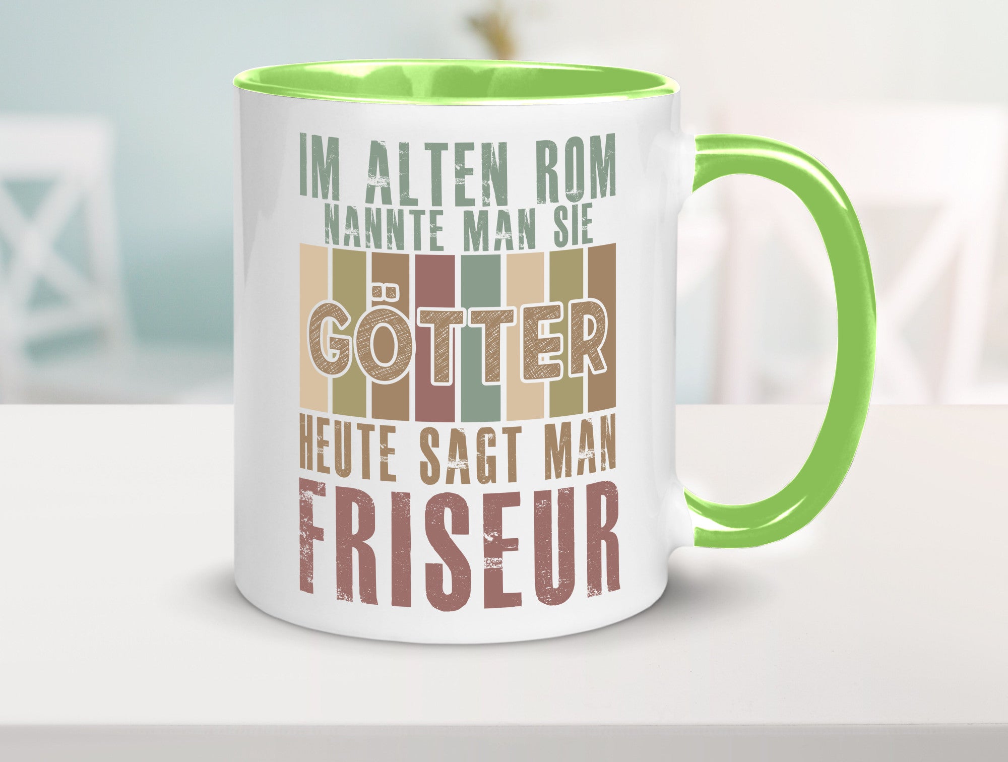 Heute sagt man: Friseur | Frisör Geschenkidee Humor Tasse