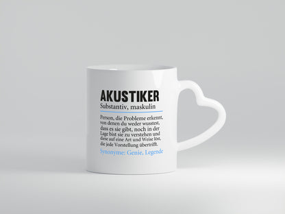 Akustiker | Spruch Akustik Hörgeräteakustik lustig Humor Geschenkidee Geschenk