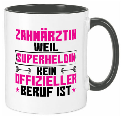 Superheldin Zahnärztin | Zahnmedizin Beruf Geschenkidee Arbeit Kollegen Büro