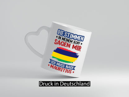 Mauritius | Urlaub Stimmen in meinem Kopf Traumland Geschenk Humor Geschenkidee