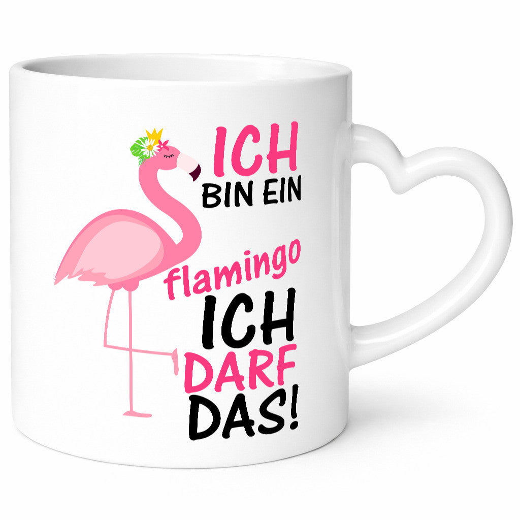 Ich bin ein Flamingo | Tier-Comic lustiger Spruch Blume Geschenk Tierliebhaber