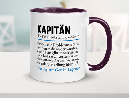 Kapitän | Spruch lustig Schiffskapitän Schiff Geschenk Humor Geschenkidee