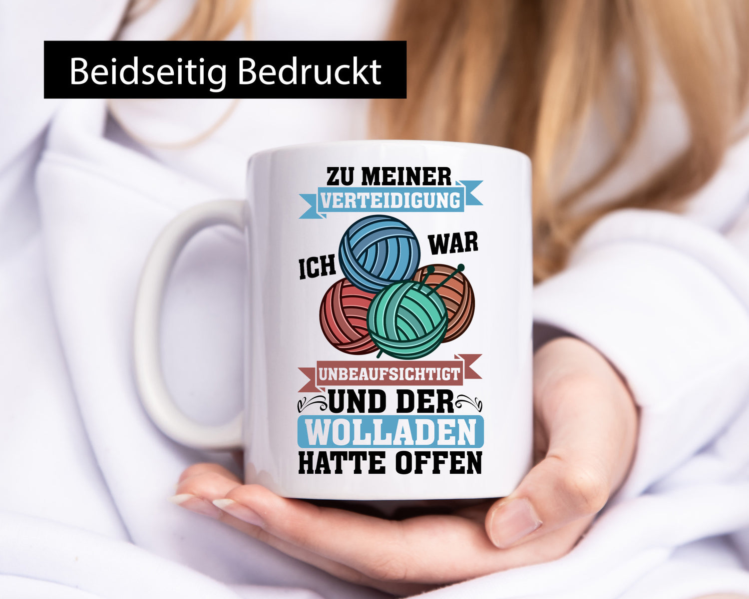 Der Wollladen hatte offen | Stricken Wolle Humor Geschenkidee Tasse