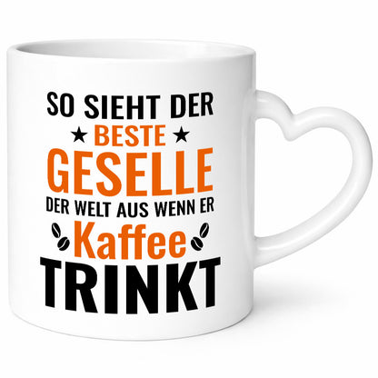 Kaffee trinkt: Geselle | Handwerker lustig Humor Geschenkidee Geschenk Tasse