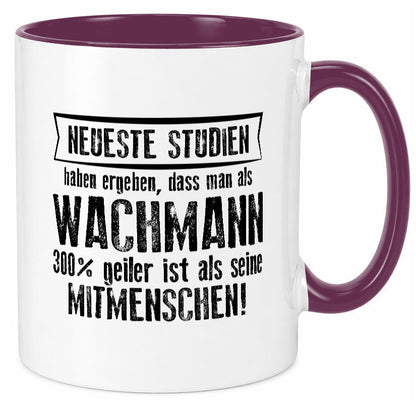 Neuste Studien: Wachmann | Wachpersonal Nachtwächter Humor Geschenkidee Tasse