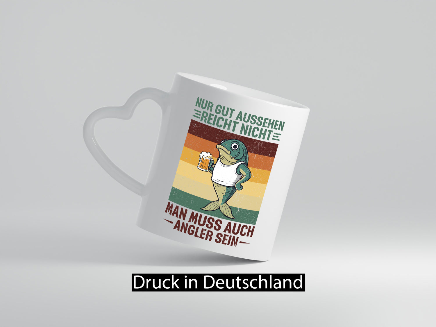 Nur gut aussehen reicht nicht | Angler Biertrinker lustig Humor Geschenkidee