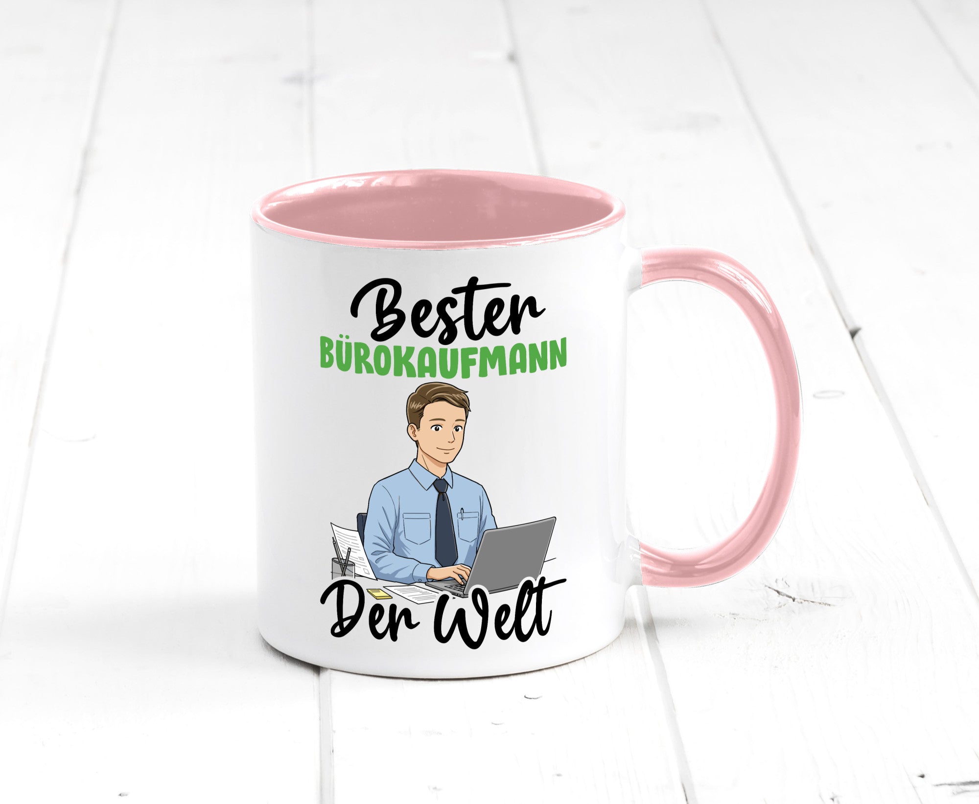 Bester Bürokaufmann | Kaufmann v2 lustig Arbeit Kollegen Büro Geschenk Tasse