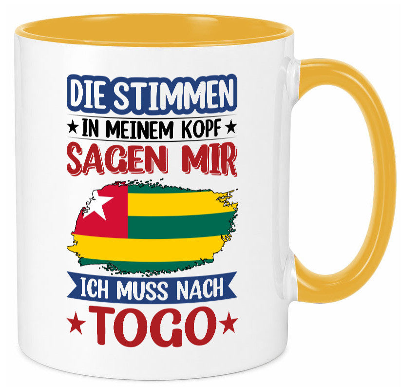 Togo | Urlaub Stimmen in meinem Kopf Traumland Humor Geschenkidee Tasse