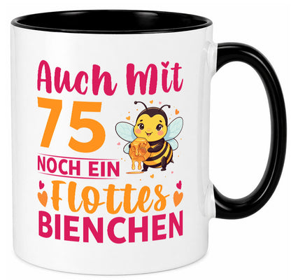 75. Geburtstag | Flottes Bienchen 75 Jahre v2 Geschenk Geschenkidee lustiger