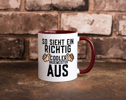 Richtig cooler Bademeister | Daumen hoch Schwimmbad lustig Humor Geschenkidee