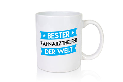 Bester Zahnarzthelfer | Zahnmedizin Geschenkidee Humor Tasse