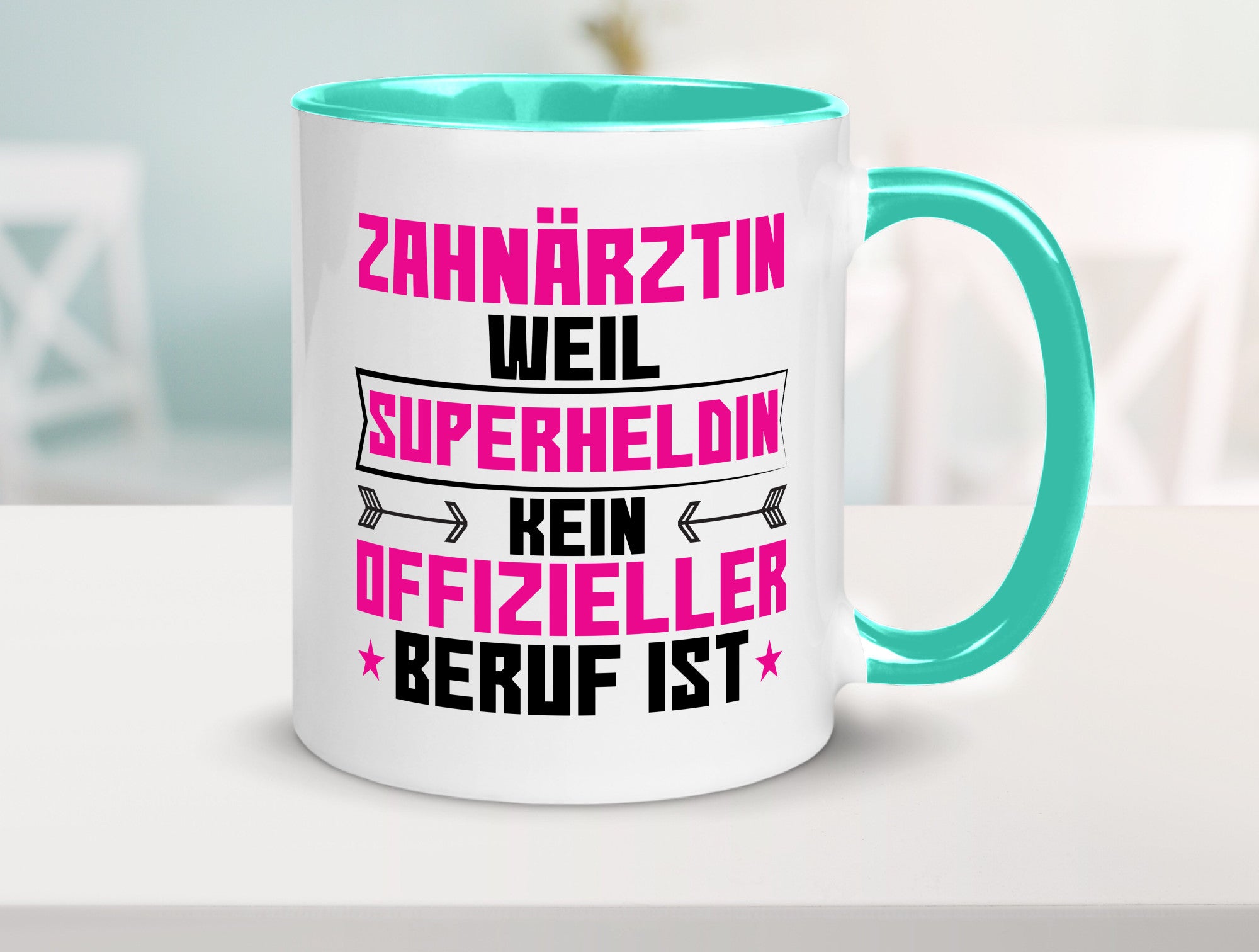 Superheldin Zahnärztin | Zahnmedizin Beruf Geschenkidee Arbeit Kollegen Büro