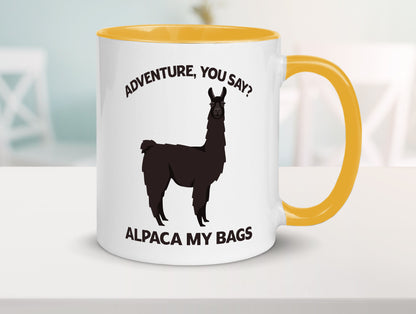 Adventure, Alpaca | Humor Geschenkidee Tasse