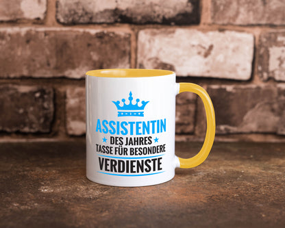 Besonderer Verdienst: Assistentin | Assistenz Hilfskraft Humor Geschenkidee