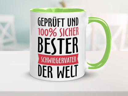 Bester Schwiegervater Geschenk Familie Geschenkidee lustiger Spruch Tasse