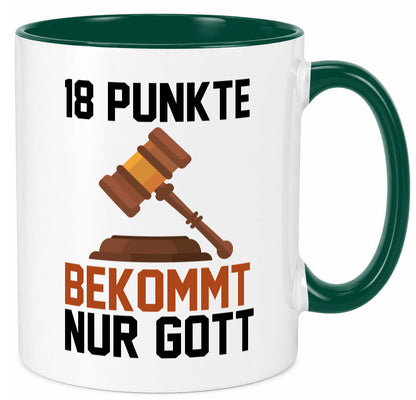 Jura | Anwalt 18 Punkte bekommt nur Gott Geschenk Humor Geschenkidee lustiger Tasse