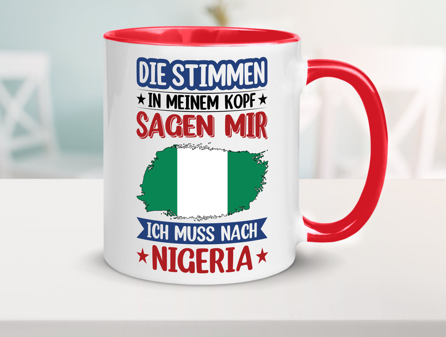Nigeria | Urlaub Stimmen in meinem Kopf Traumland Geschenk Humor Geschenkidee