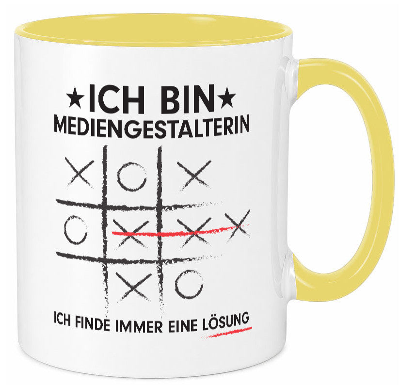 Löse Probleme: Mediengestalterin | Medien Geschenkidee Humor Tasse