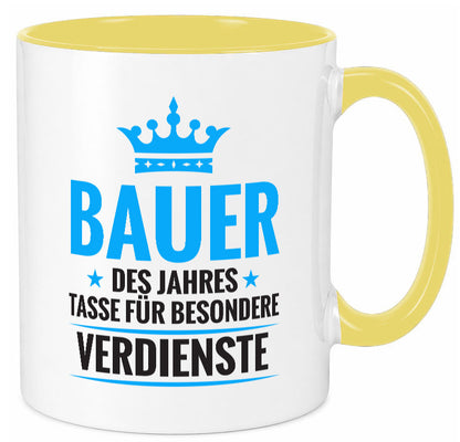 Besonderer Verdienst: Bauer | Bauernhof Landwirtschaft Geschenkidee Humor Tasse