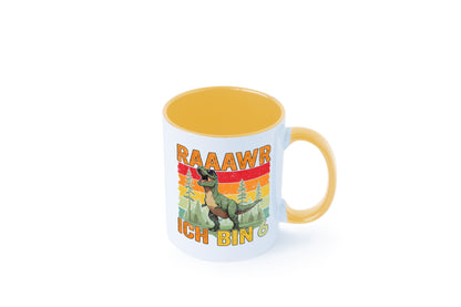 6. Geburtstag | 6 Jahre rarrrr ich bin Dinosaurier Humor Geschenkidee Tasse