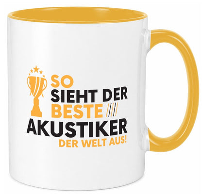 Der Weltbeste Akustiker | Akustik Hörgeräteakustik Geschenkidee Humor Tasse