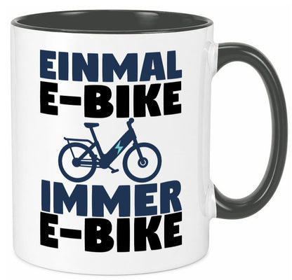 E-Bike Fahrer | Radfahrer Tasse Fahrrad Elektrorad lustiger Spruch Geschenk