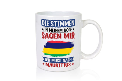 Mauritius | Urlaub Stimmen in meinem Kopf Traumland Geschenk Humor Geschenkidee