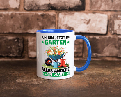 Im Garten alles andere kann warten | Gärtner Gartenarbeit Geschenk Arbeit