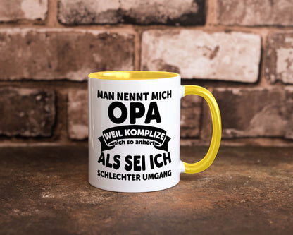 Nenn mich Opa, Komplize schlechter Umgang | Opa Witz Geschenk Familie