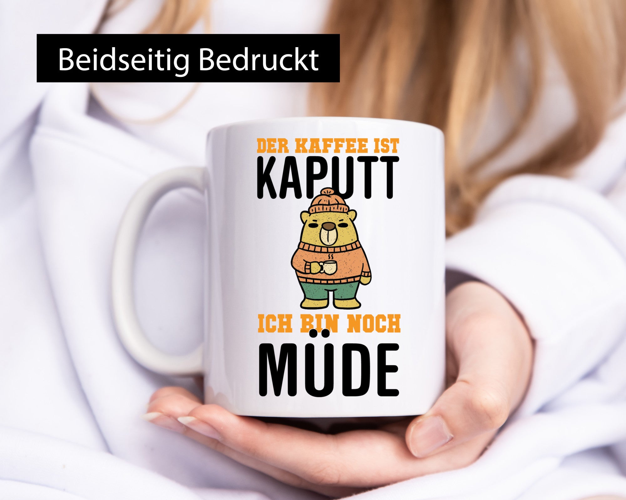 Müder Bär | Kaffee Spruch Morgenmuffel Humor lustiger Geschenk Geschenkidee