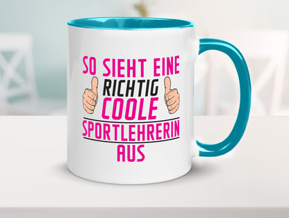 Richtig Coole Sportlehrerin | Lehrer Sport Geschenk Humor Geschenkidee lustiger