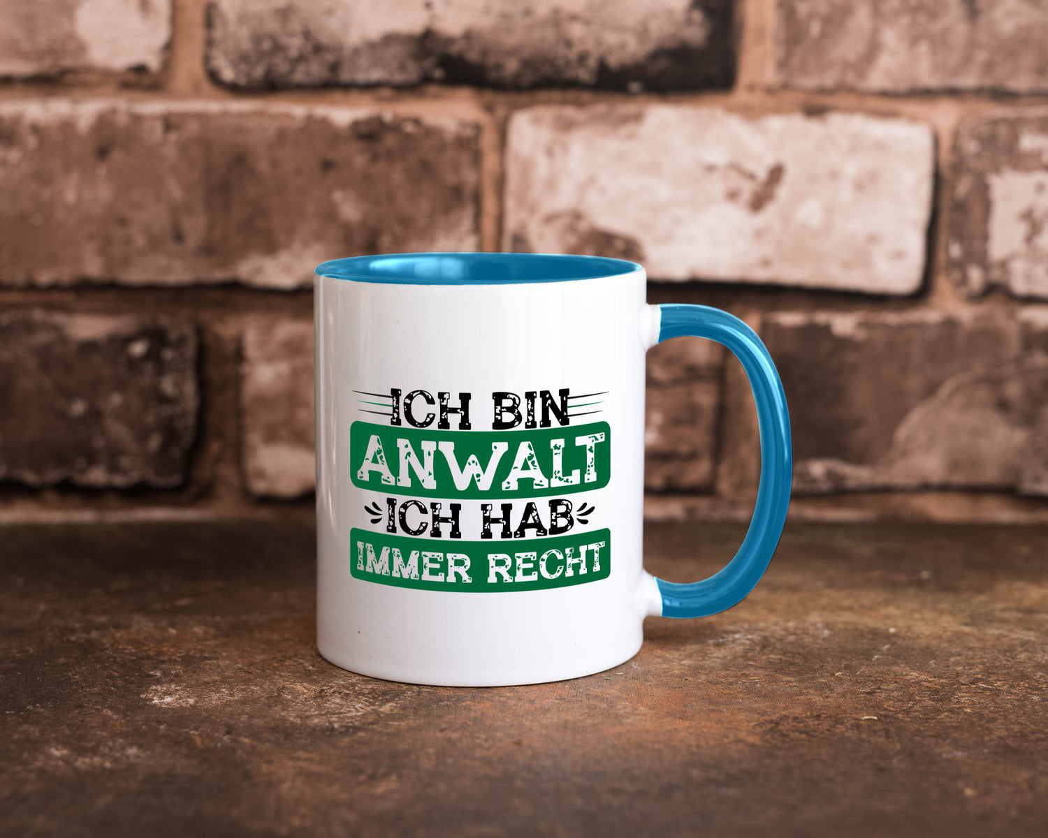 Ich bin Anwalt habe immer Recht | Jura Humor Geschenkidee Tasse