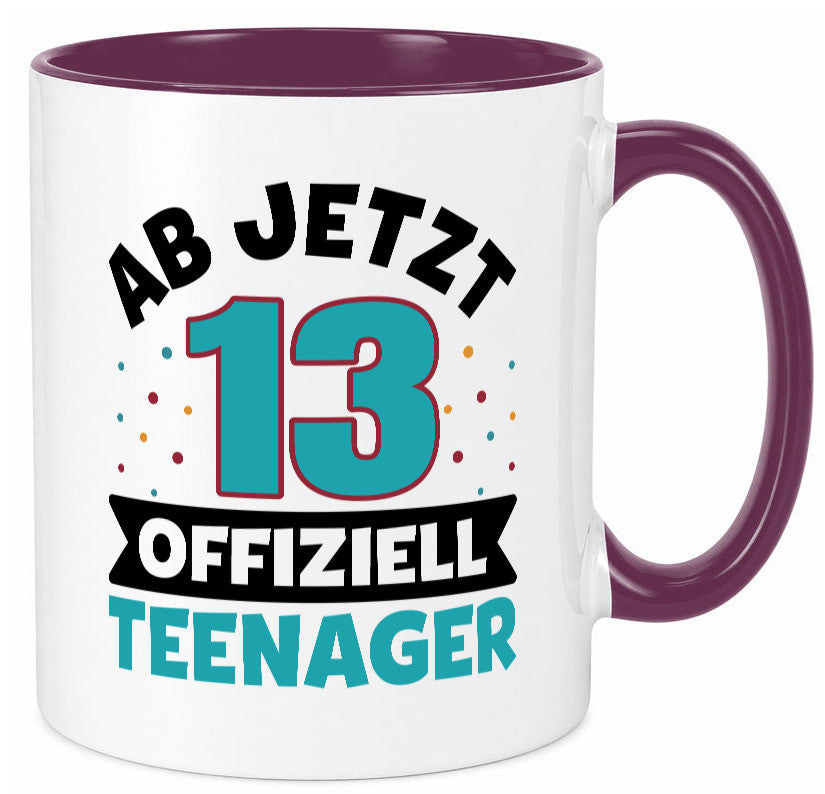 13. Geburtstag | Mädchen Tasse Teenager Spruch vl4 Humor Geschenkidee