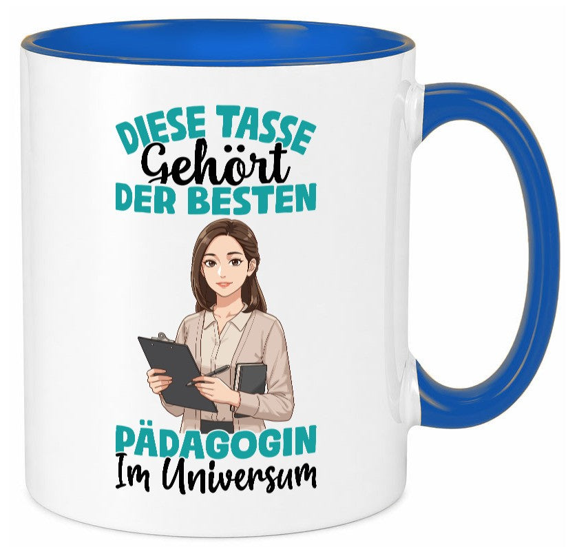 Im Universum: Pädagogin | Pädagogik lustig Humor Geschenkidee Geschenk Tasse