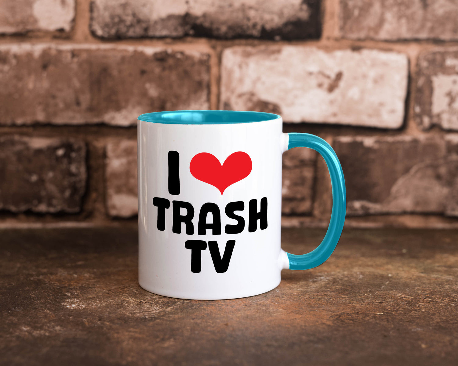 I love Trash TV | v2 lustig Humor Geschenkidee Geschenk Tasse