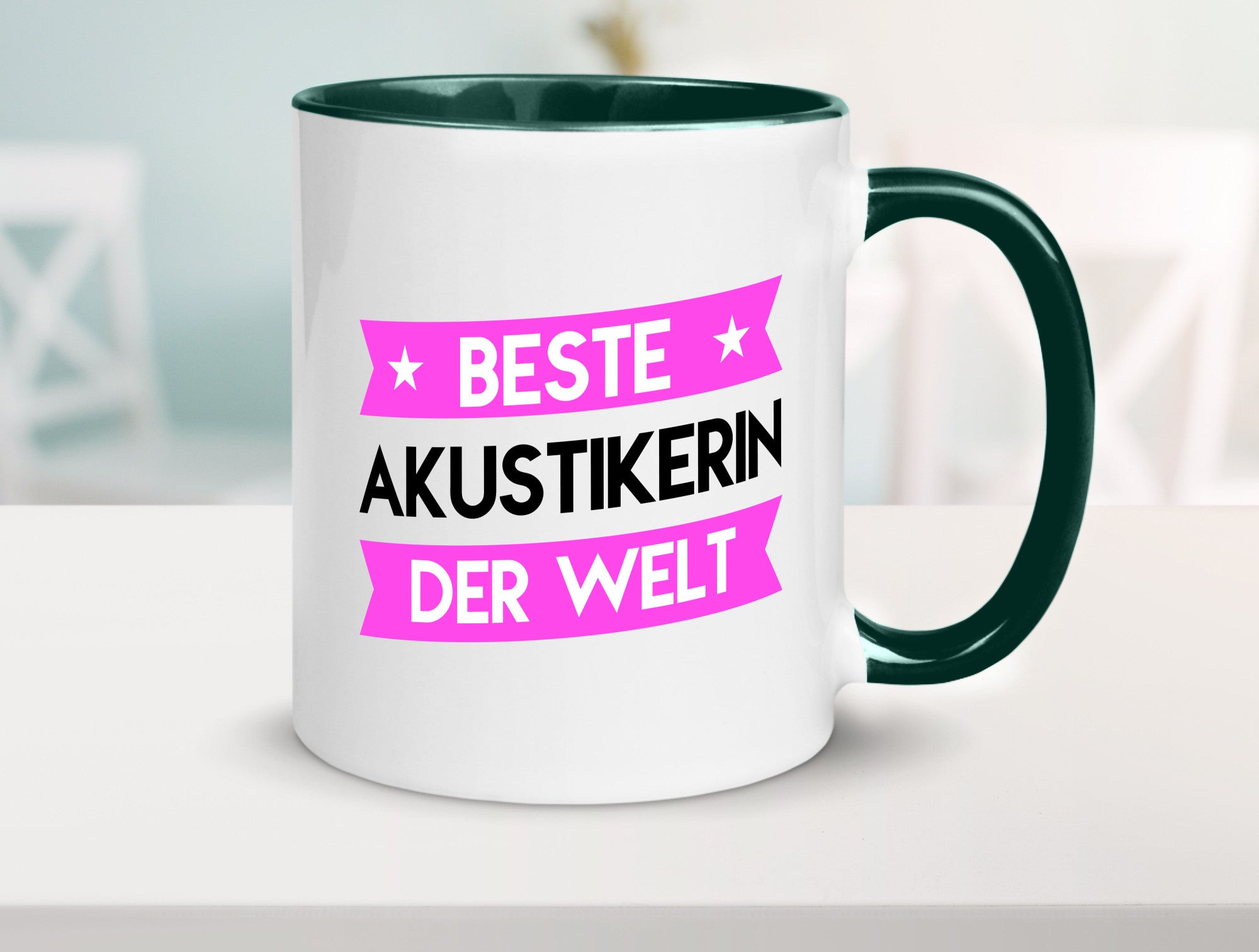 Best Akustikerin | Akustik Hörgeräteakustik Humor Geschenkidee Tasse