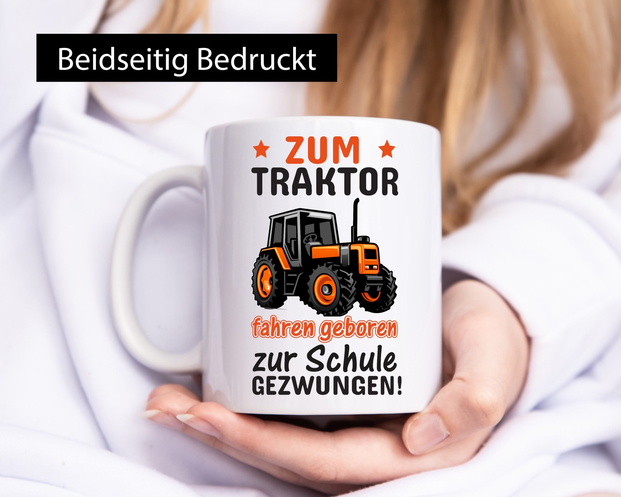 Traktor fahren | Schulkind Tasse Bauernhof Kind Geschenk Humor Geschenkidee