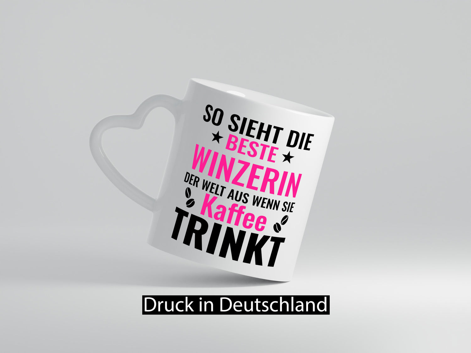 Kaffee trinkt: Winzerin | Weinbauer Wein lustig Humor Geschenkidee Geschenk