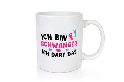 Ich bin schwanger | Nachwuchs Tasse lustiger Spruch Geschenk Humor Geschenkidee